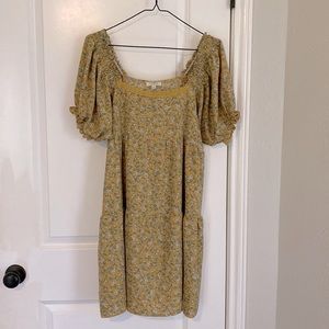 Umgee Dress in Mustard Floral Size Small